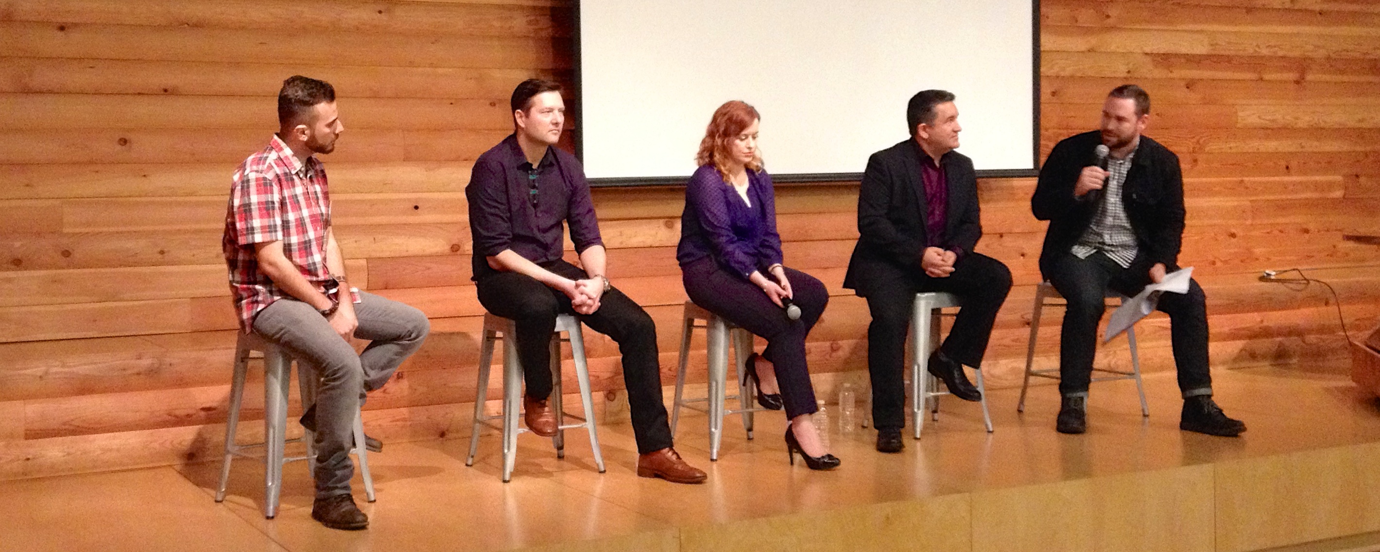 Panelists at the #TellEveryone event in Vancouver