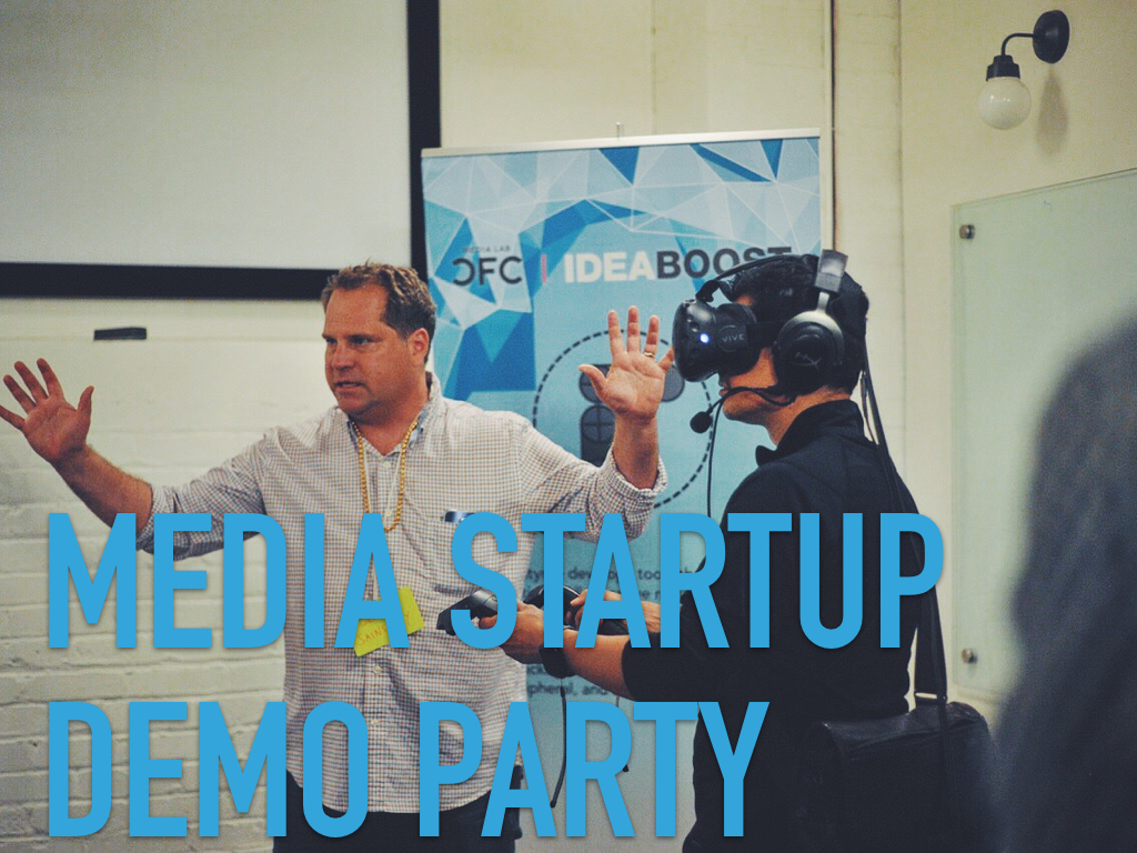 Media startup demo party